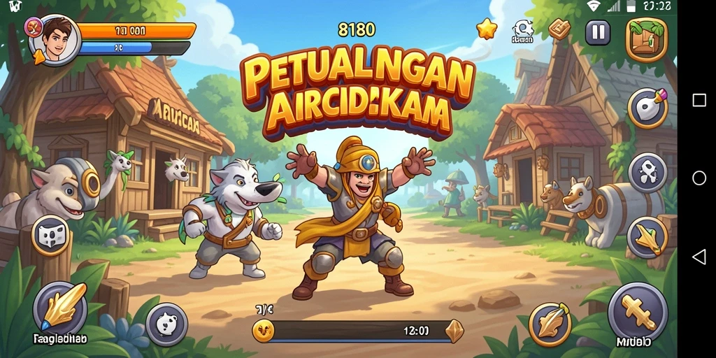 Tampilan gameplay 8180 yang mendebarkan dan penuh aksi.