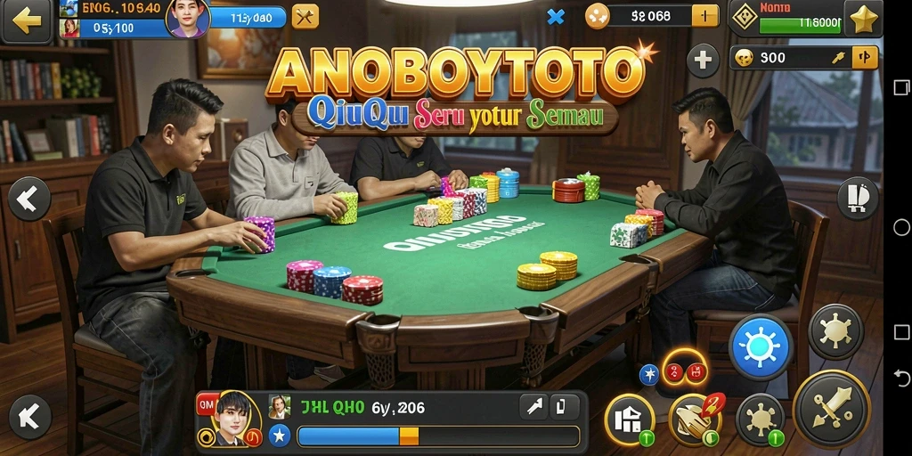 Gameplay seru ANOBOYTOTO dengan teman-teman QiuQiu.