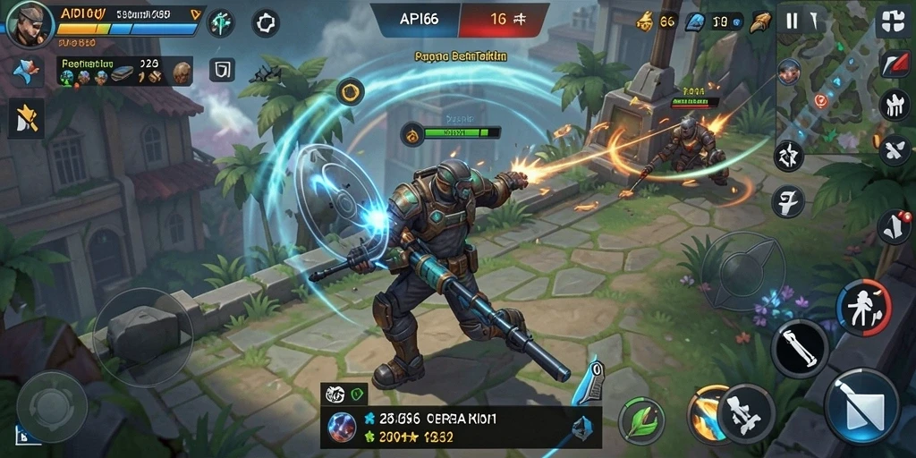 Tampilan gameplay seru dan penuh strategi dari API66.