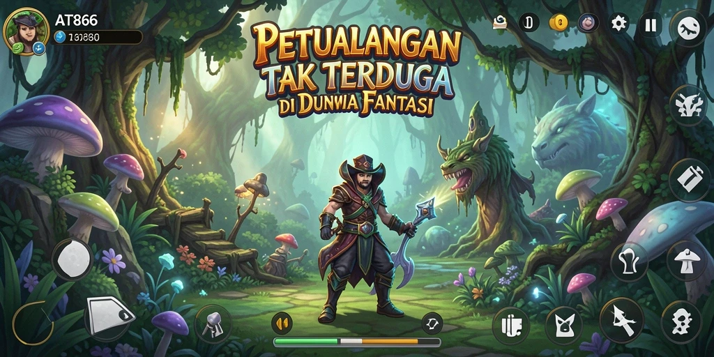 Tampilan gameplay AT866 yang mendebarkan dan penuh aksi.