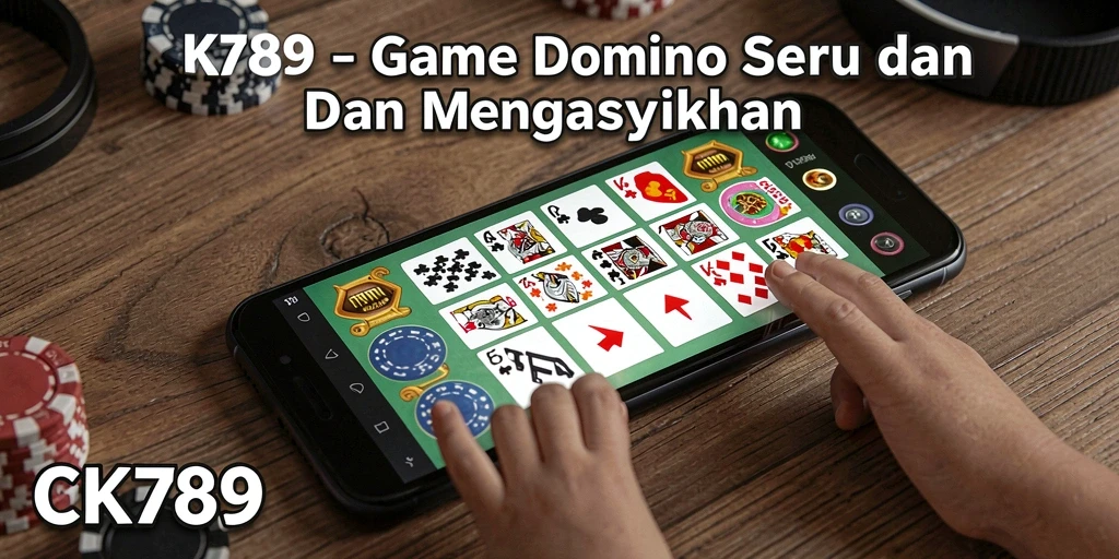 Screenshot utama gameplay CK789 menampilkan aksi permainan Domino.