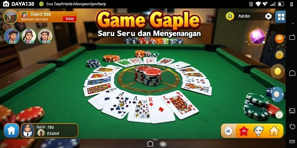 Tampilan gameplay Gaple yang menarik dan interaktif.