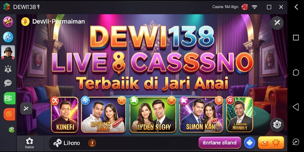 Tampilan gameplay seru DEWI138 dengan dealer langsung.