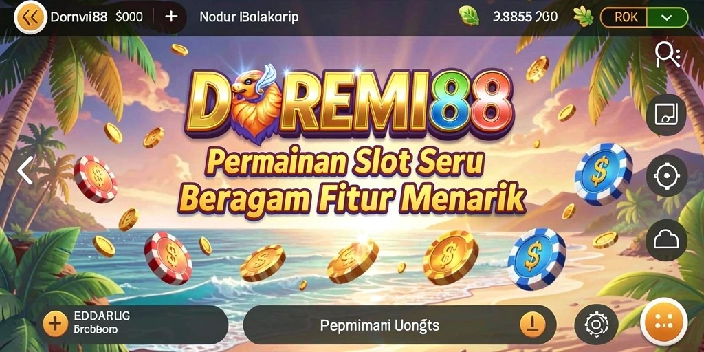 Tampilan gameplay DOREMI88 dengan grafis slot yang menawan.