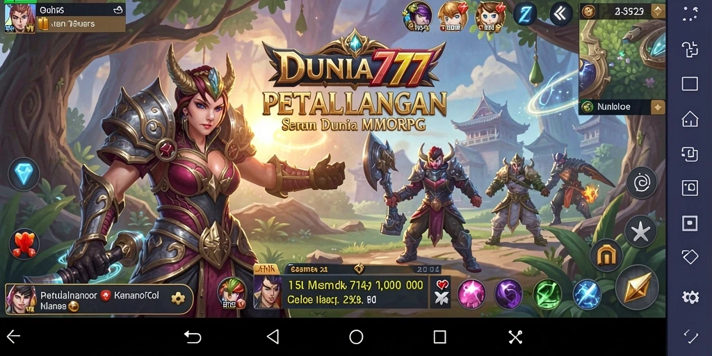 Tampilan gameplay seru dalam DUNIA777 dengan petualangan epik.