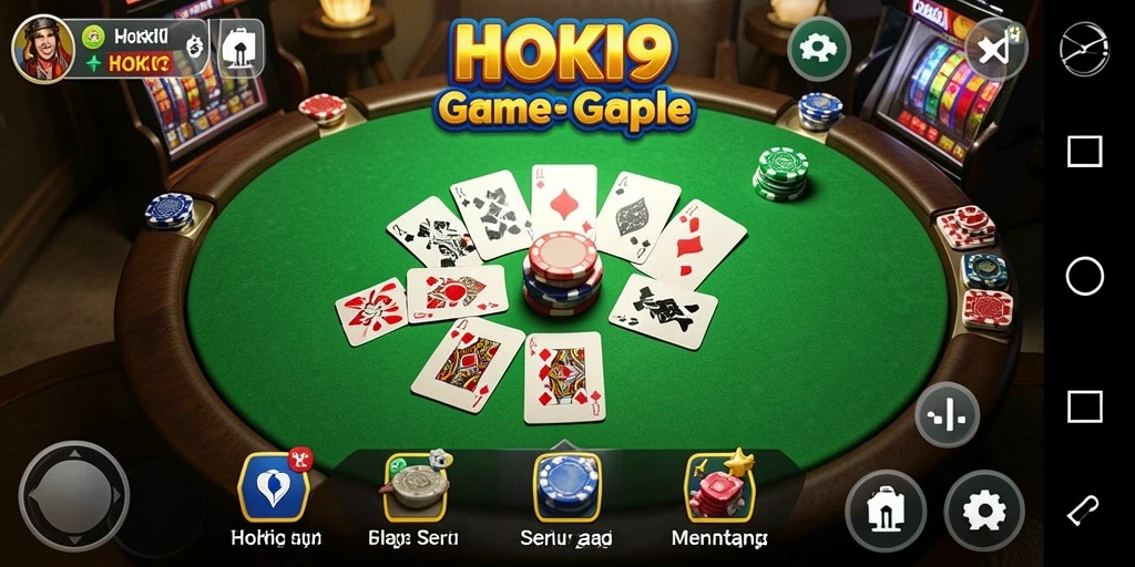 Screenshot HOKI9 menampilkan pengalaman gameplay Gaple yang menarik.