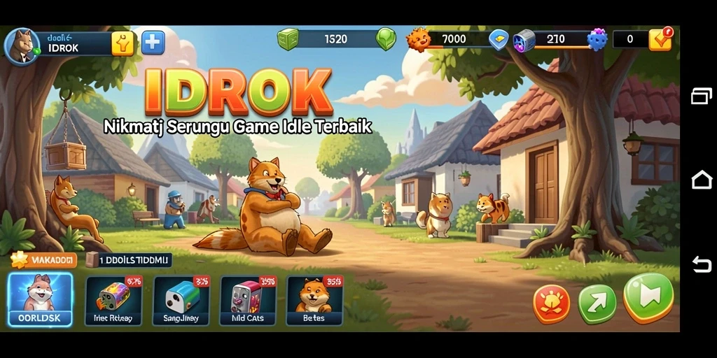 Screenshot gameplay <strong>IDROK</strong> dengan tampilan menarik dan interaksi yang menyenangkan.