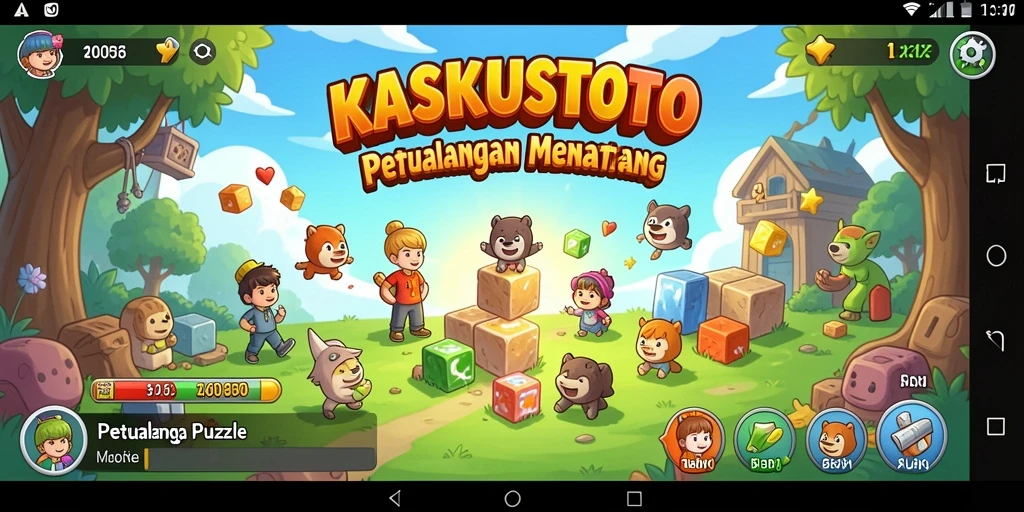 Gameplay KASKUSTOTO dengan tantangan Puzzle yang menantang.