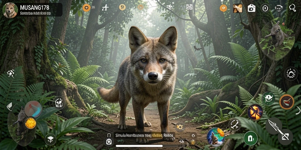 Tampilan menarik dari gameplay simulasi di MUSANG178.
