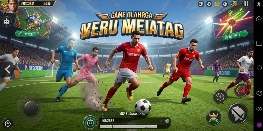 Tampilan gameplay seru dalam NEX288 dengan aksi olahraga mendebarkan.