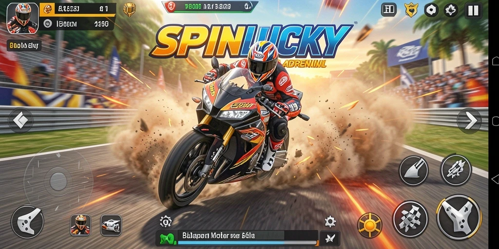 Tampilan seru dari gameplay SPINLUCKY yang mengasyikkan.
