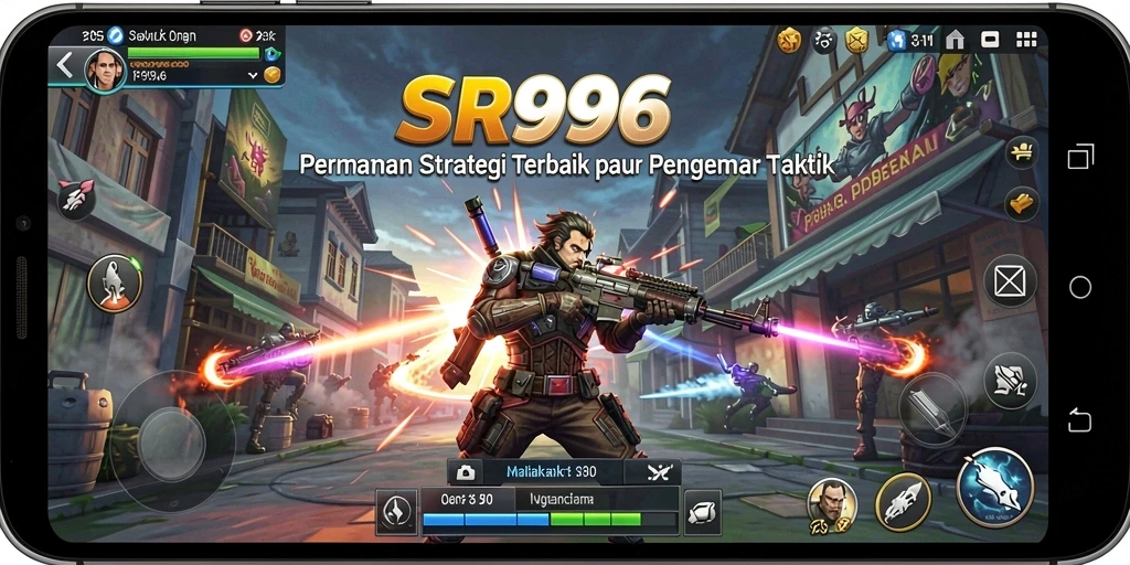 Tangkapan layar utama SR996 menampilkan gameplay strategi yang menegangkan.