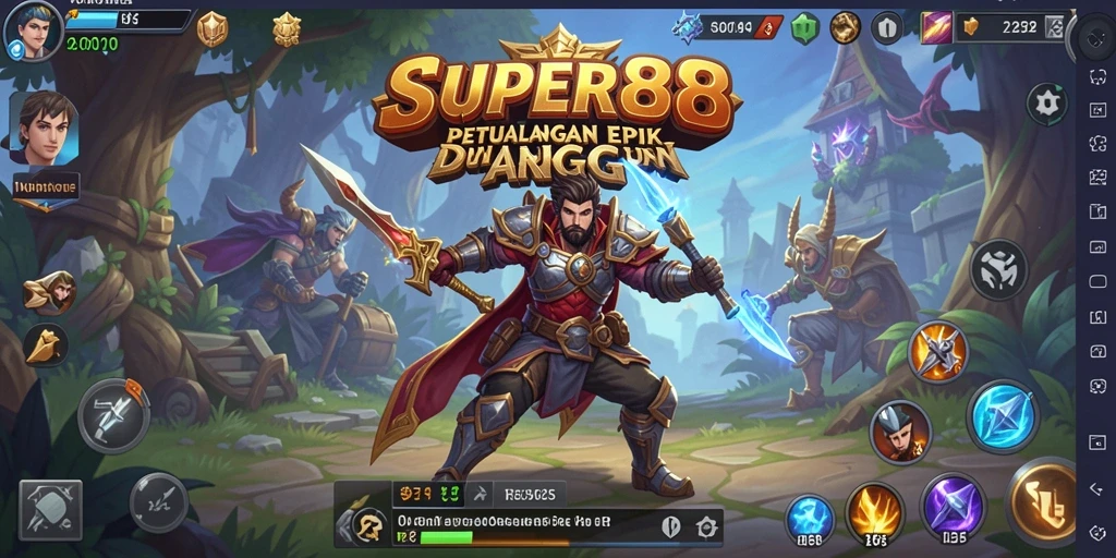 Gameplay SUPER88 yang mendebarkan dengan grafik luar biasa.