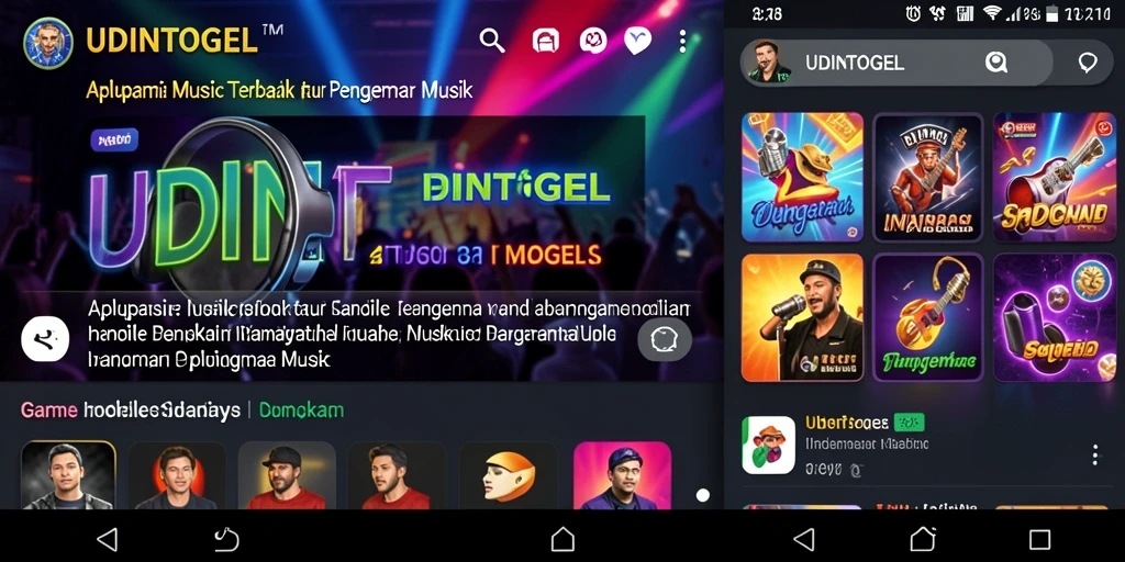 Screenshot gameplay <strong>UDINTOGEL</strong> menampilkan keseruan bermain musik.